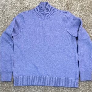 LOFT Purple Turtleneck Sweater